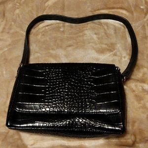 A faux snake skin Liz Claiborne small hand bag